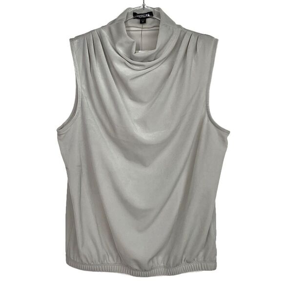 Express Gray Velvet Mock Neck Tank Small NWT - Picture 1 of 6
